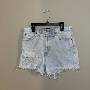 BDG highrise jean shorts